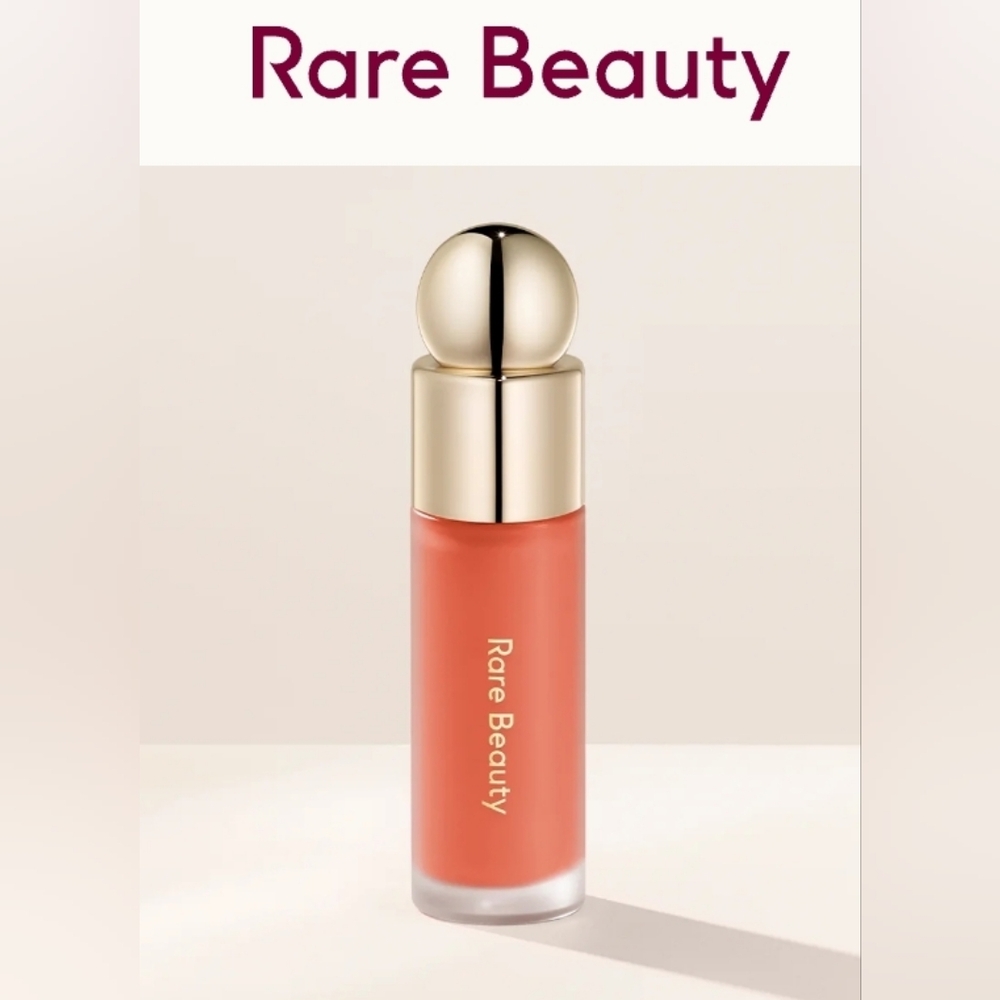Never Used NWOT- Rare Beauty Soft Pinch Liquid Blush "Joy" Warm Coral Colo